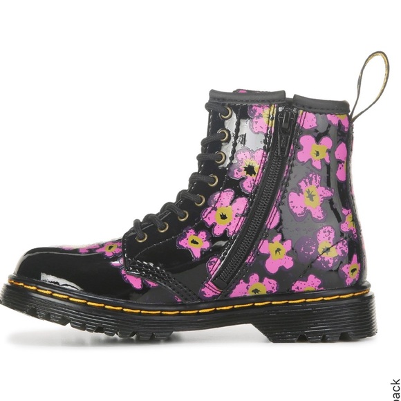 Dr. Martens Kids' 1460 Floral Lace-Up Boot - Picture 4 of 11